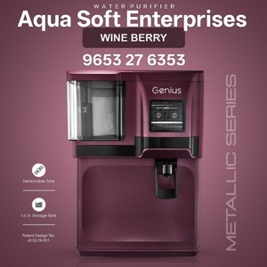 Premium Wine Berry Metallic Series Water Purifier – Genius Model